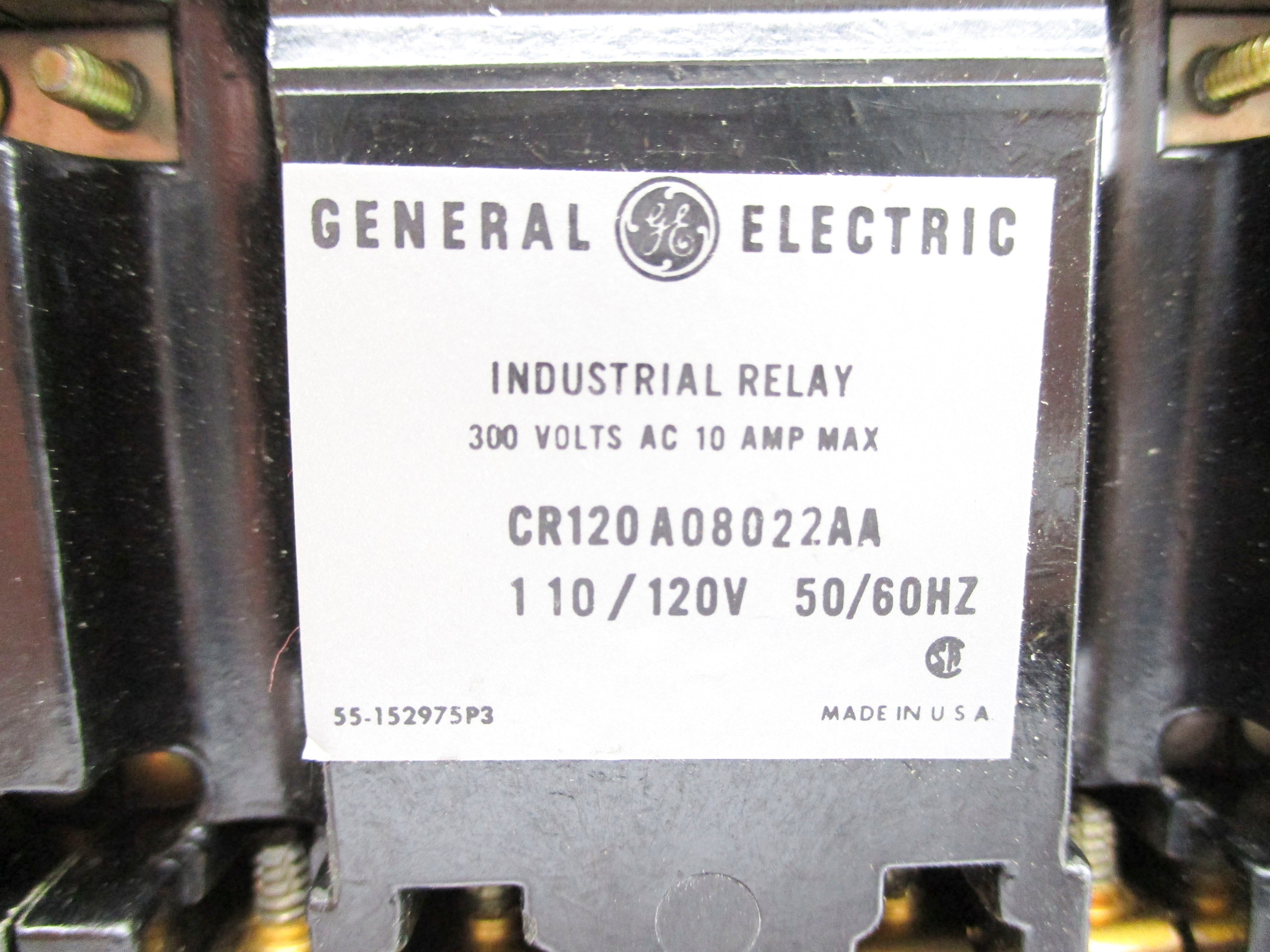 GENERAL ELECTRIC CR120A08022AA 110/120V 10A NSNP