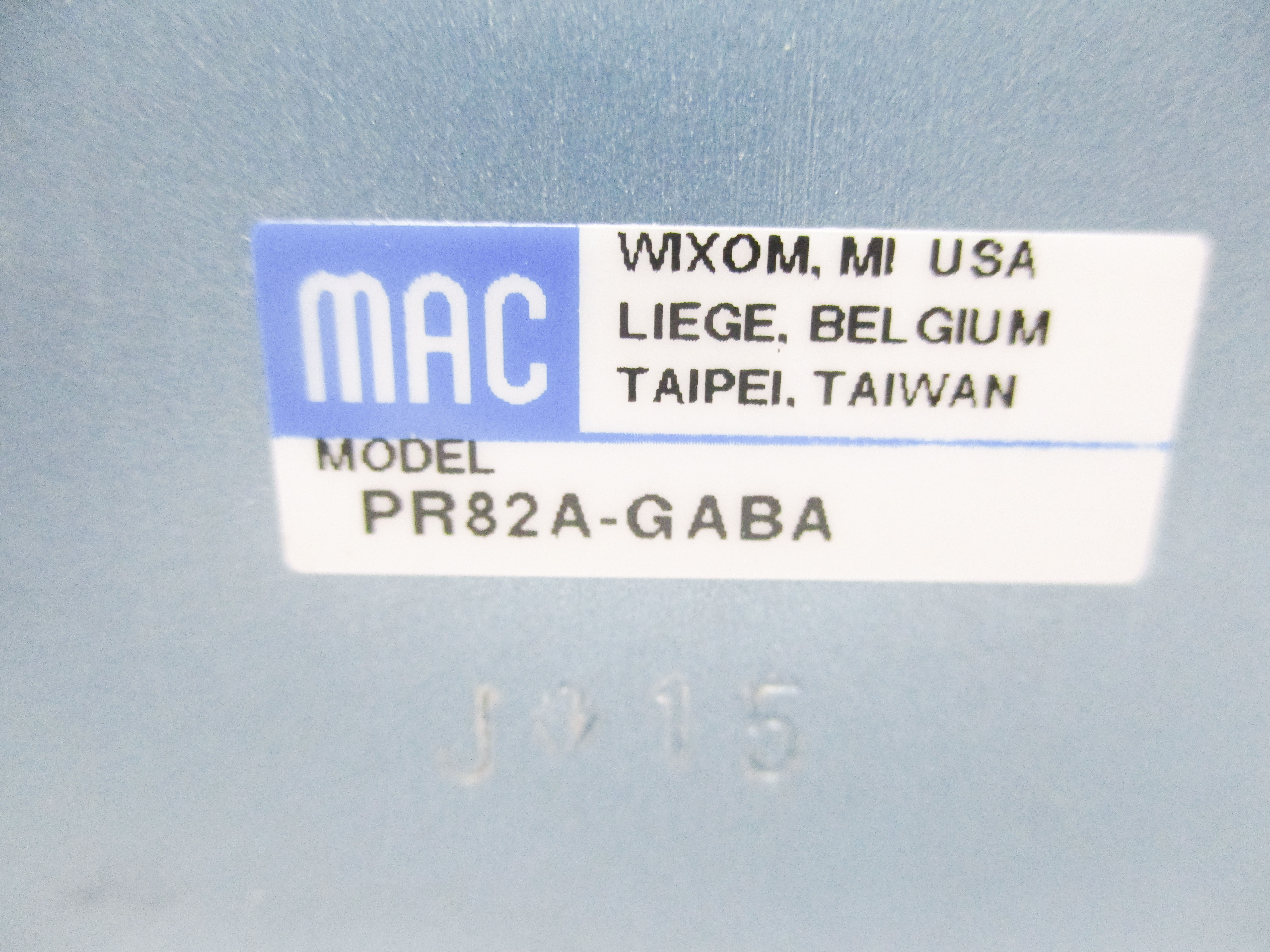 MAC PR82A-GABA 0-120PSI NSNP