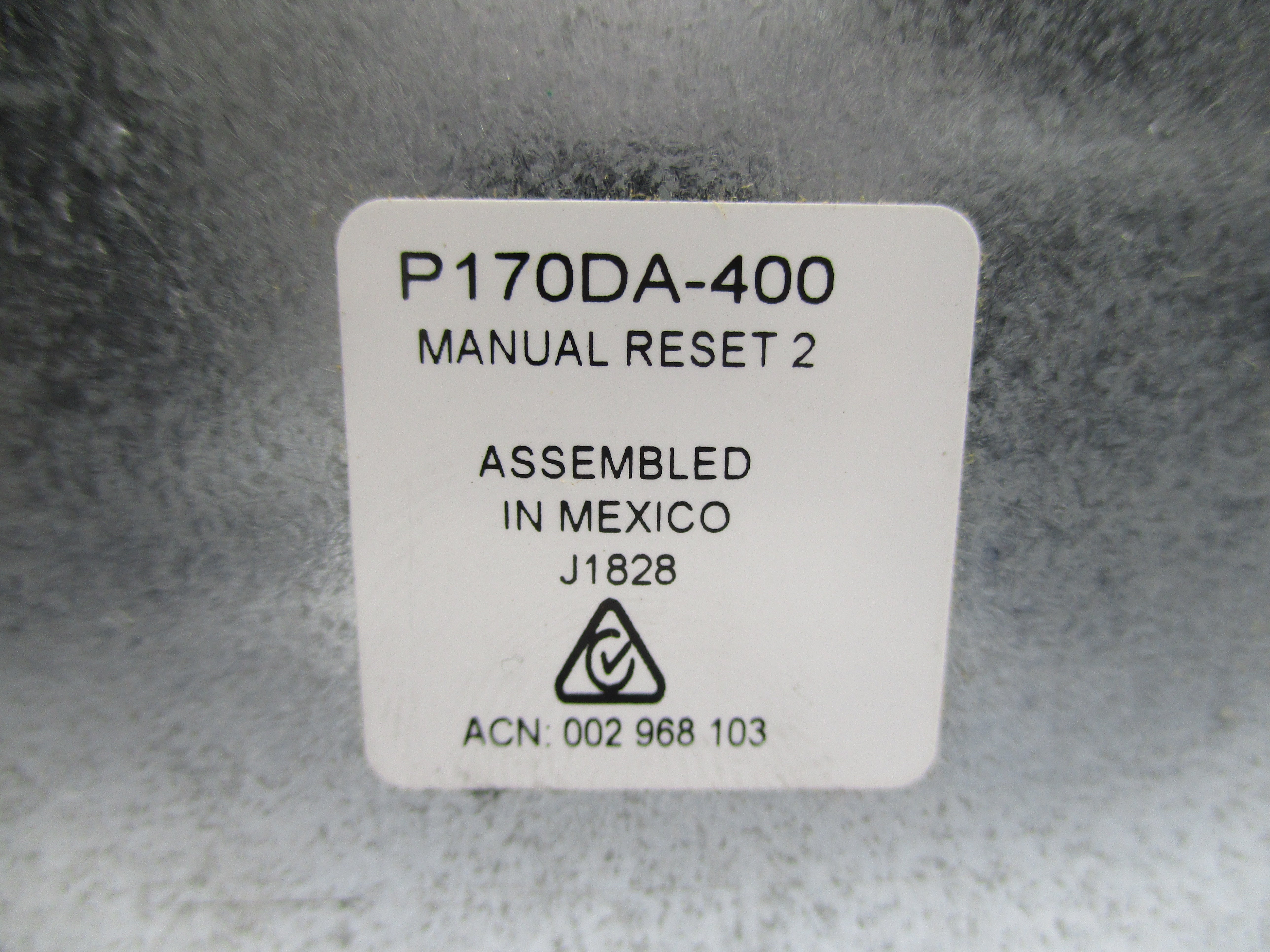 JOHNSON CONTROLS P170DA-400 NSNP