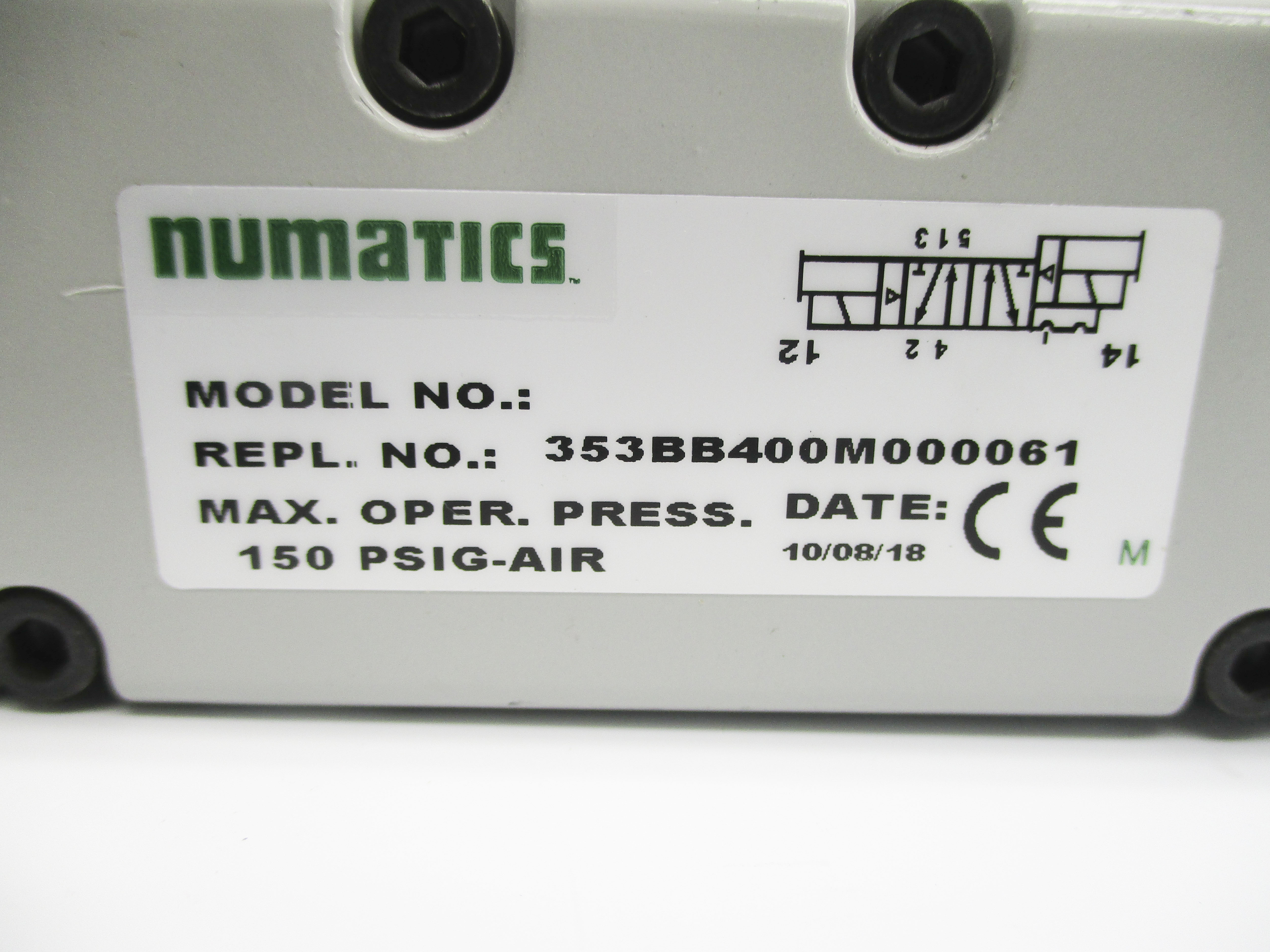NUMATICS 353BB400M000061 150PSIG 24VDC NSNP