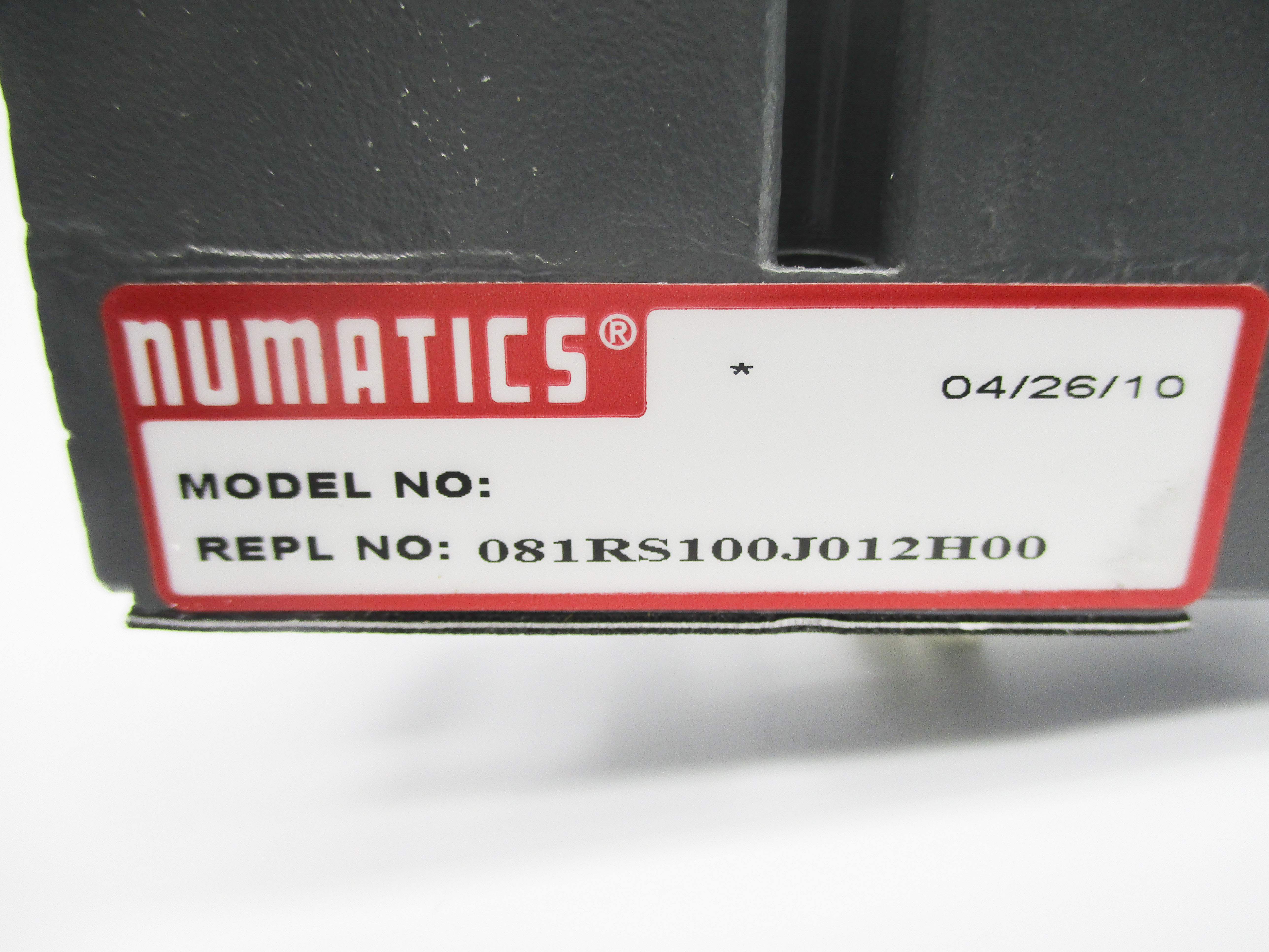 NUMATICS 081RS100J012H00 NSNP