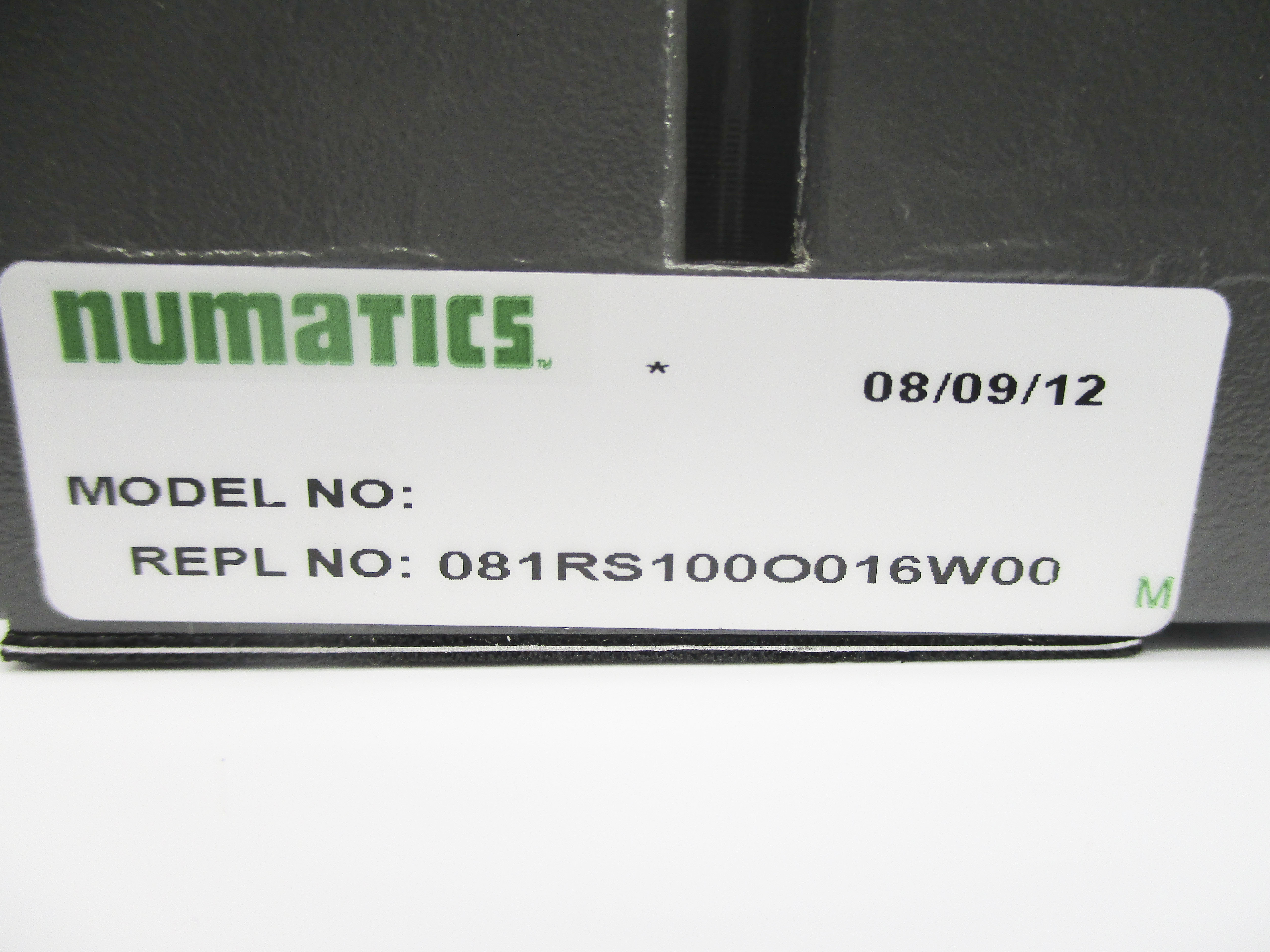 NUMATICS 081RS100O016W00 NSNP