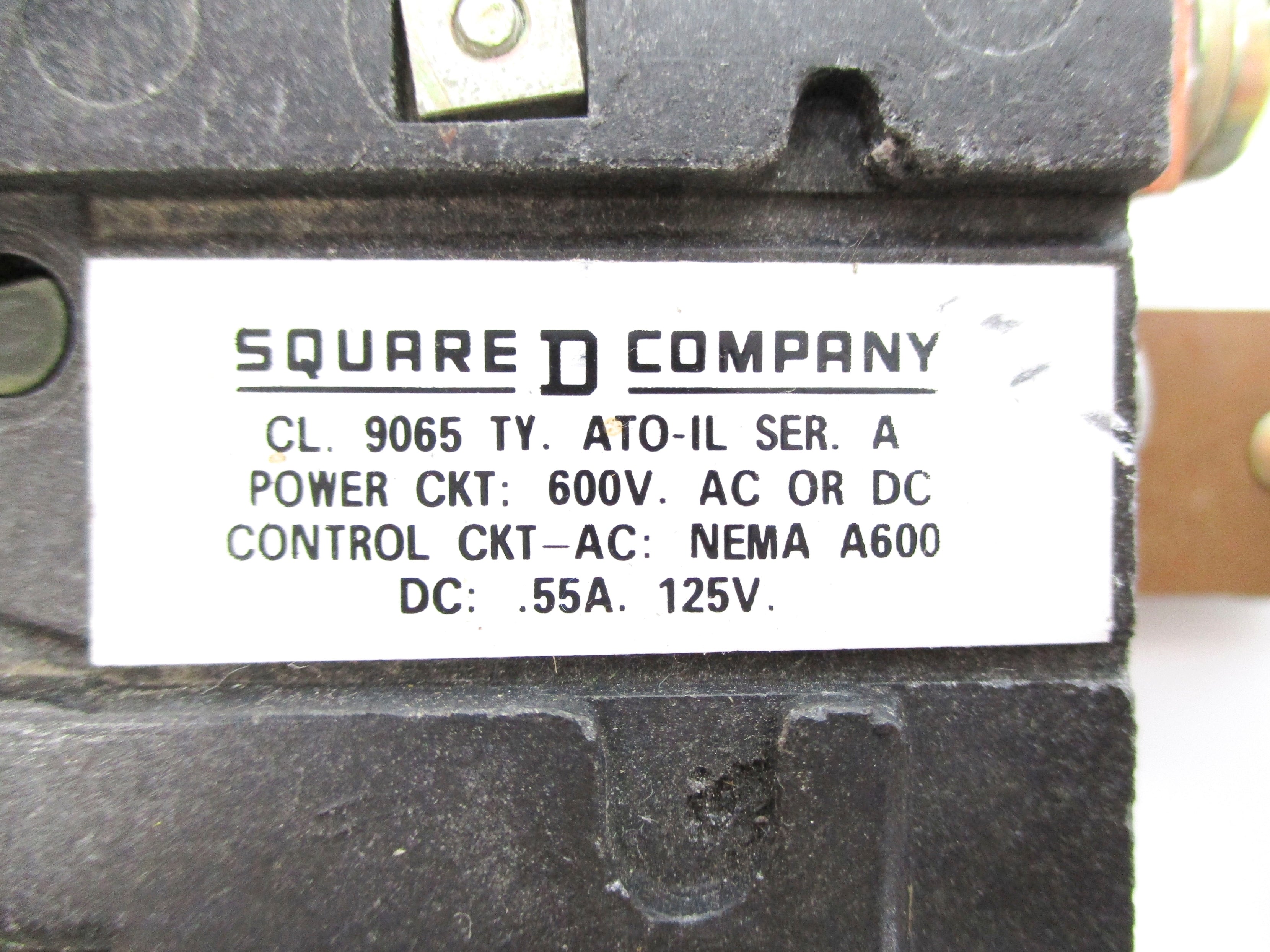 SQUARE D 9065ATOIL SER. A 600V NSNP