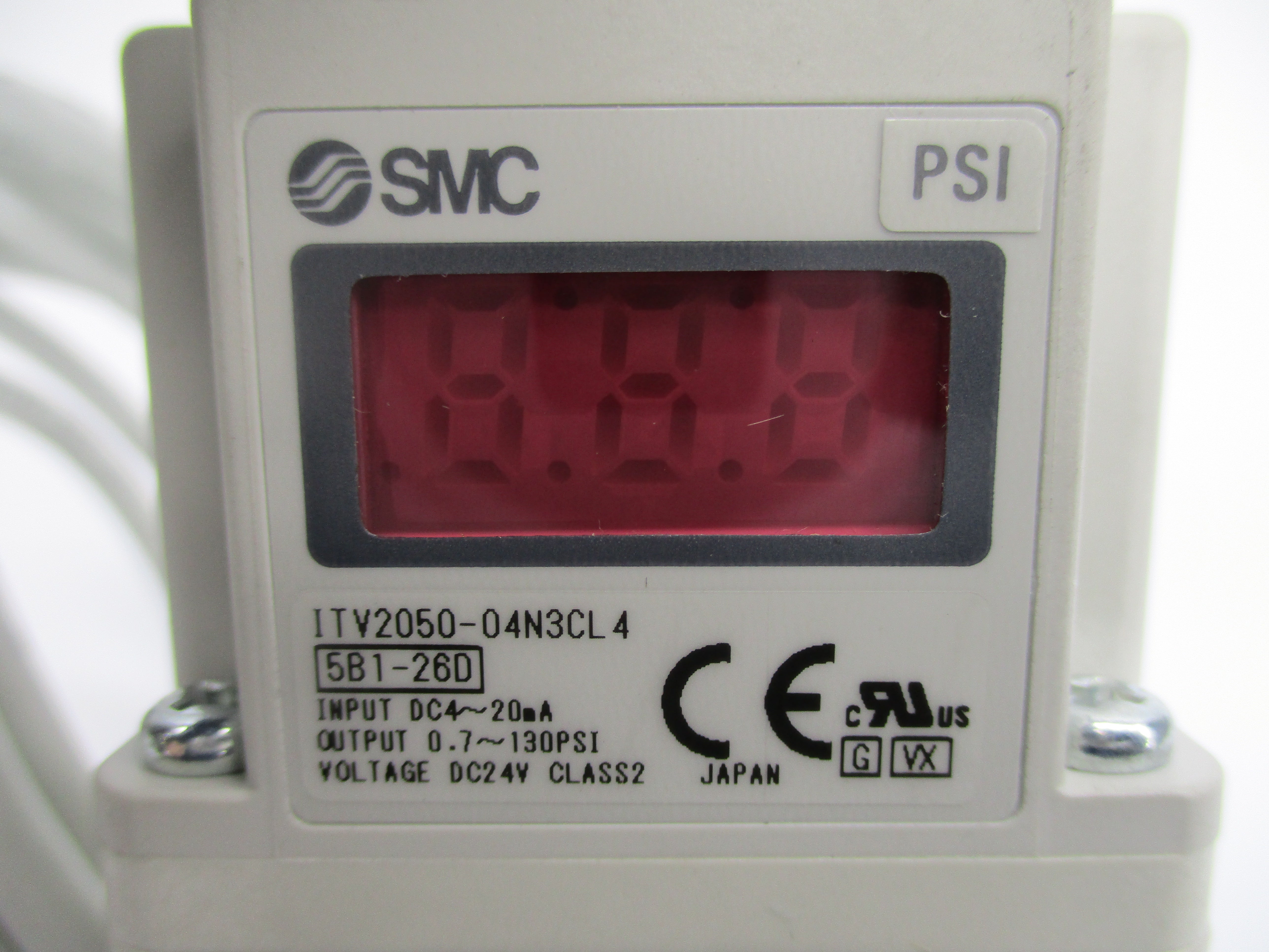SMC ITV2050-04N3CL4 0.7-130PSI 24VDC NSNP