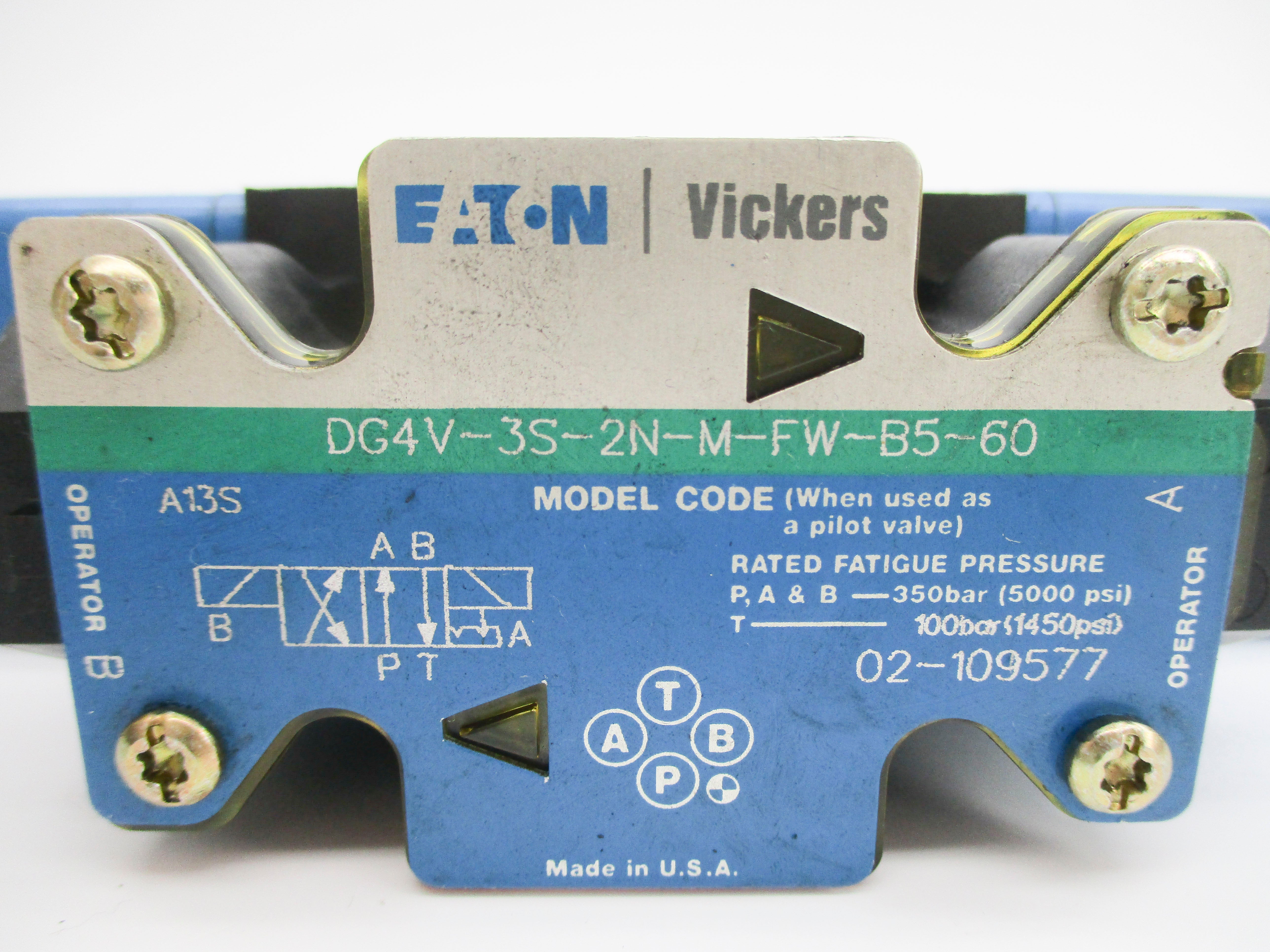 EATON DG4V3S2NMFWB560 02-109577 5000PSI 110/120V (AS PICTURED) NSNP