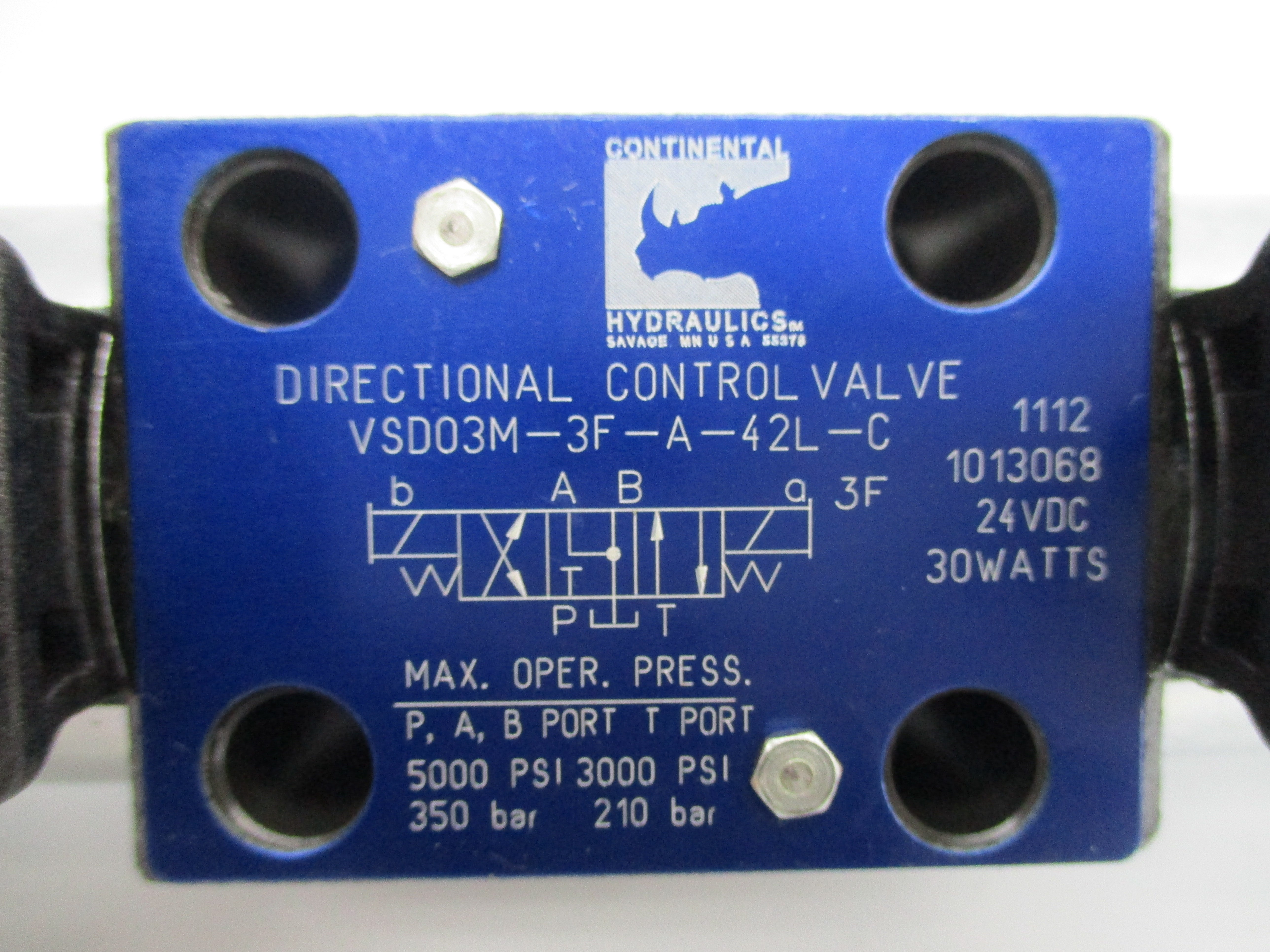 CONTINENTAL HYDRAULICS VSD03M-3F-A-42L-C 5000PSI 24VDC NSNP