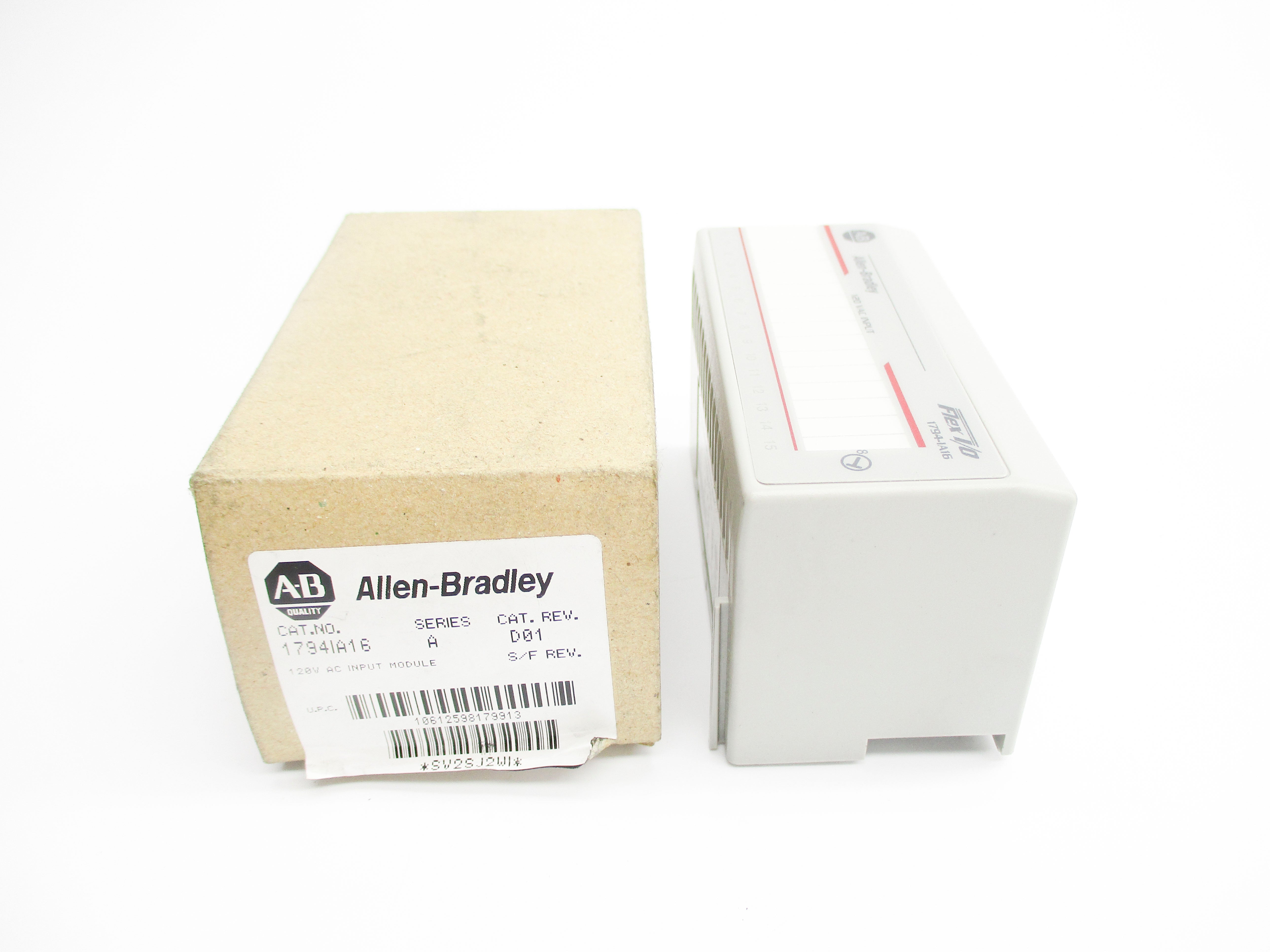 ALLEN BRADLEY 1794-IA16 SER. A 120VAC REV. B01 NSMP