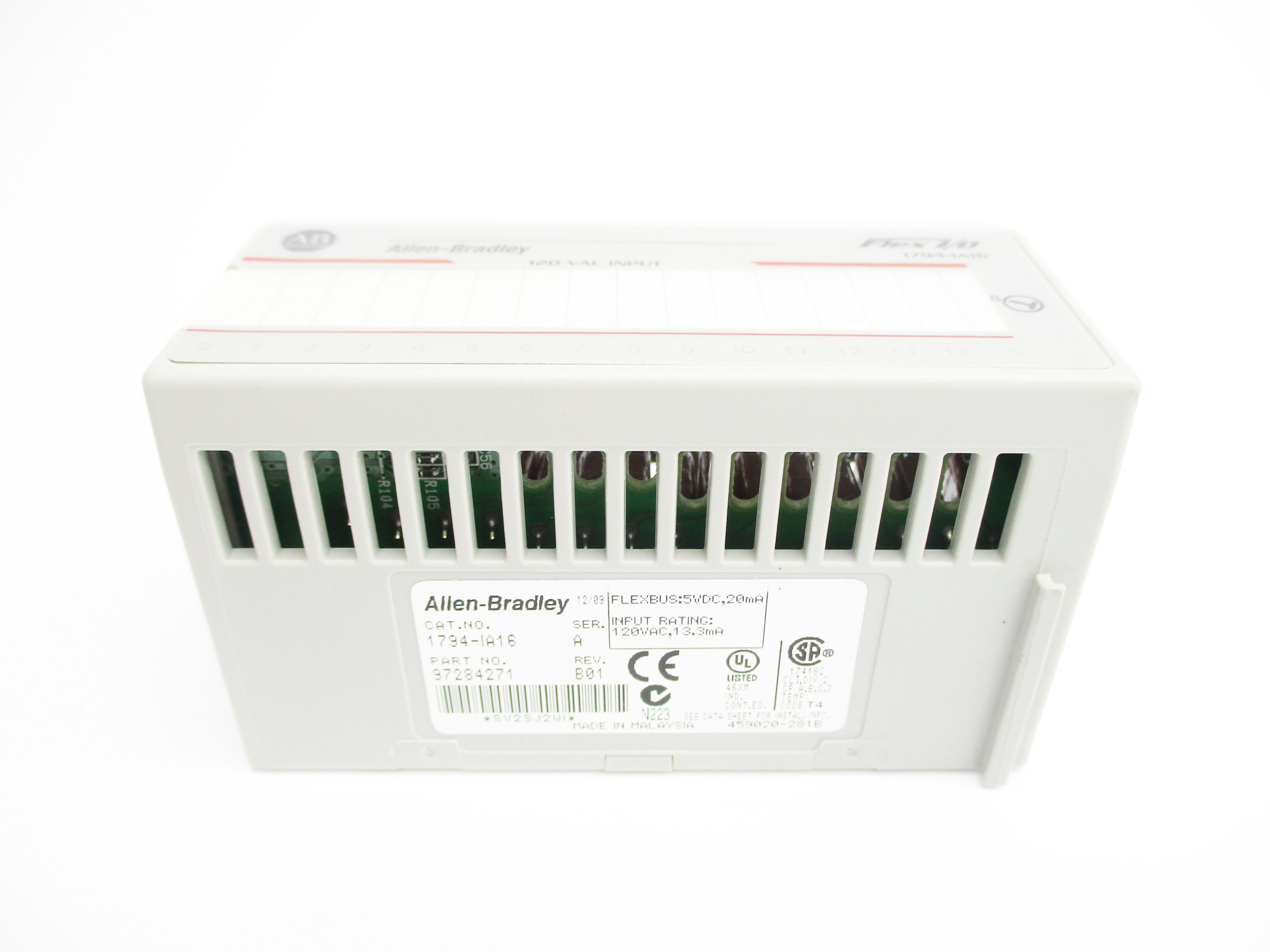 ALLEN BRADLEY 1794-IA16 SER. A 120VAC REV. B01 NSMP