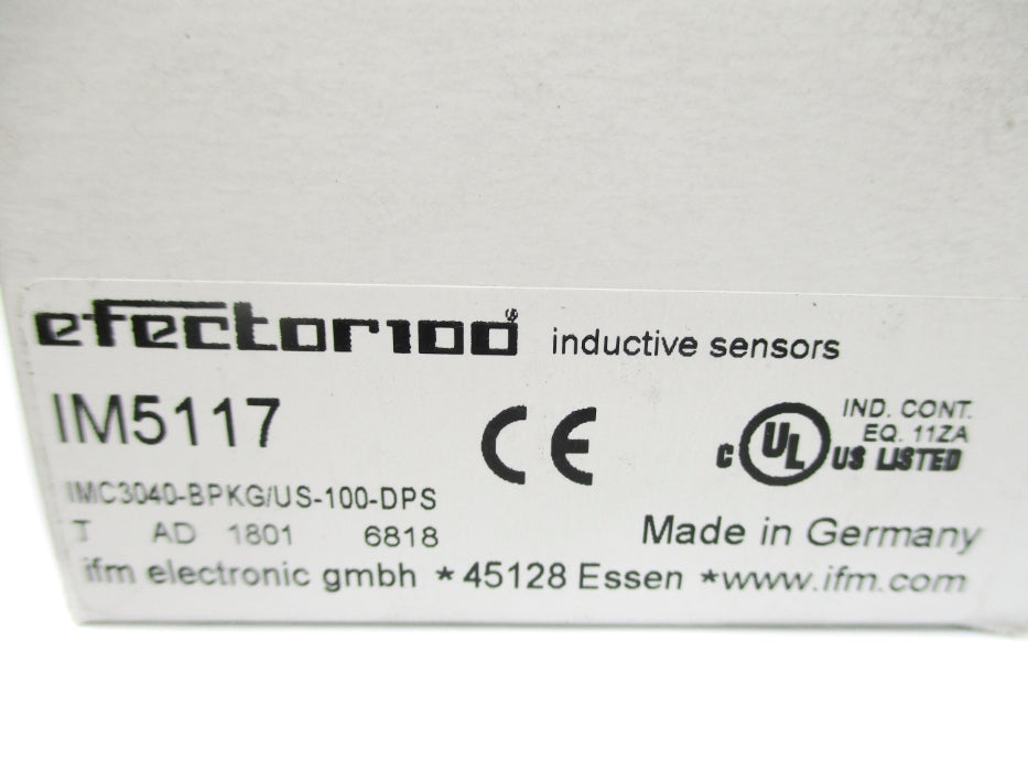 IFM EFECTOR IMC3040-BPKG/US-100-DPS IM5117 10-36VDC NSMP