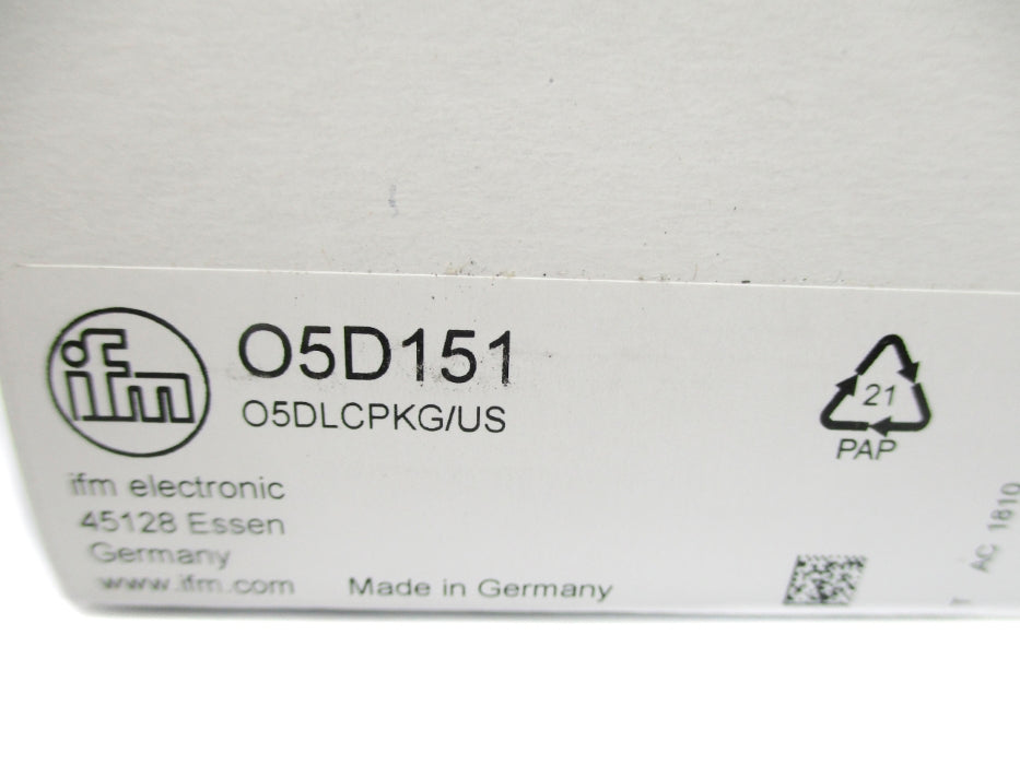 IFM EFECTOR O5DLCPKG/US O5D151 NSMP