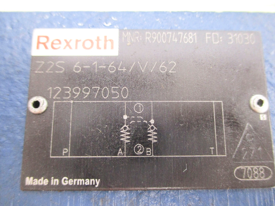 REXROTH Z2S6-1-64/V/62 R900747681 UNMP
