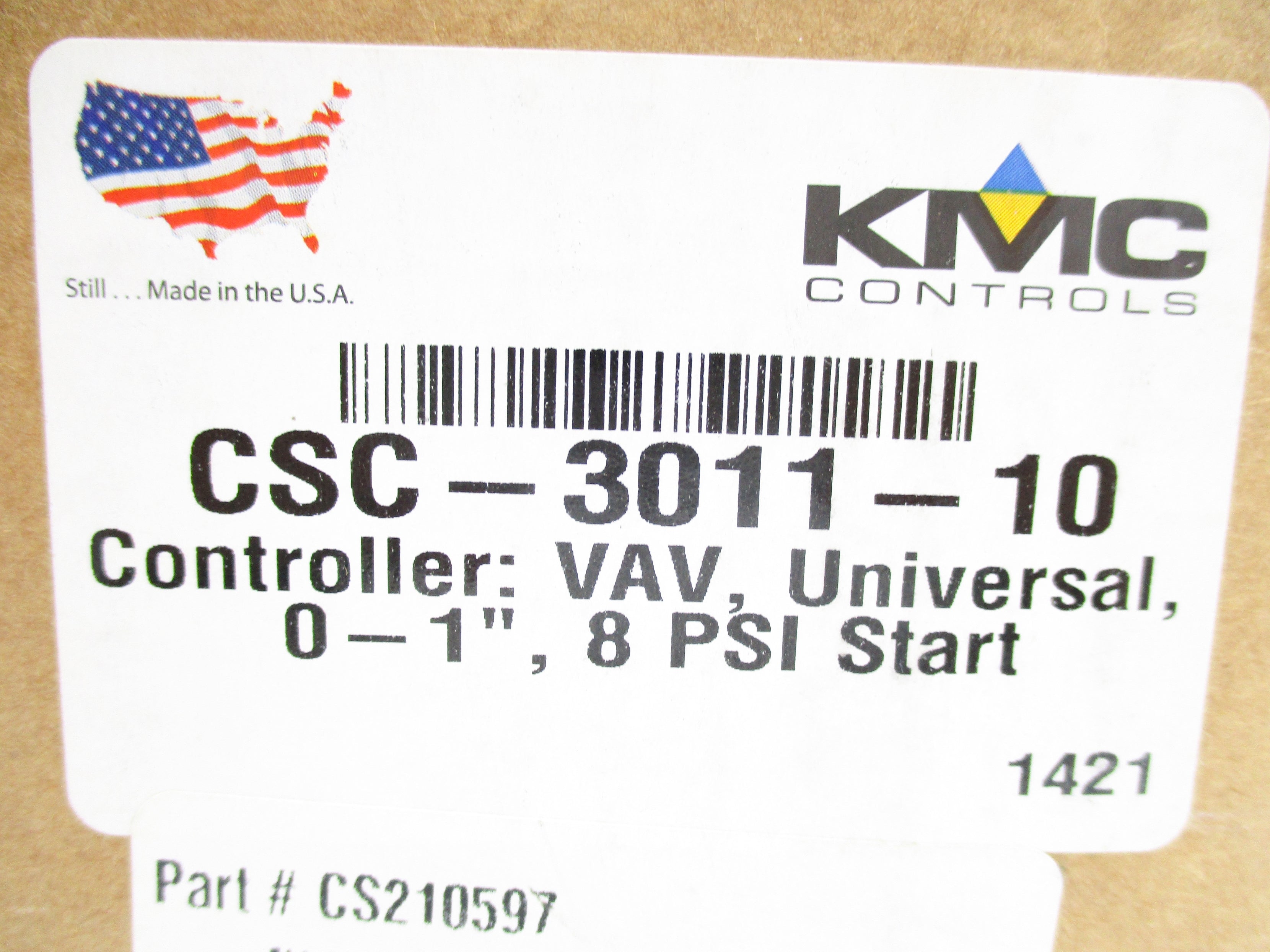 KMC CONTROLS CSC-3011-10 8PSI NSMP