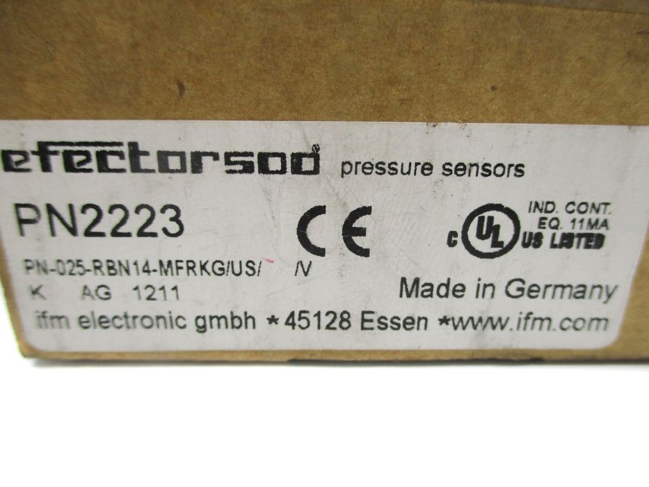 IFM EFECTOR PN-025-RBN14-MFRKG/US//V PN2223 NSMP