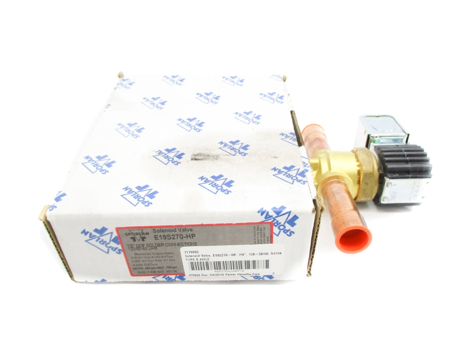 SPORLAN E19S270-HP 4077-05 450-700PSI 120/50-60 NSMP