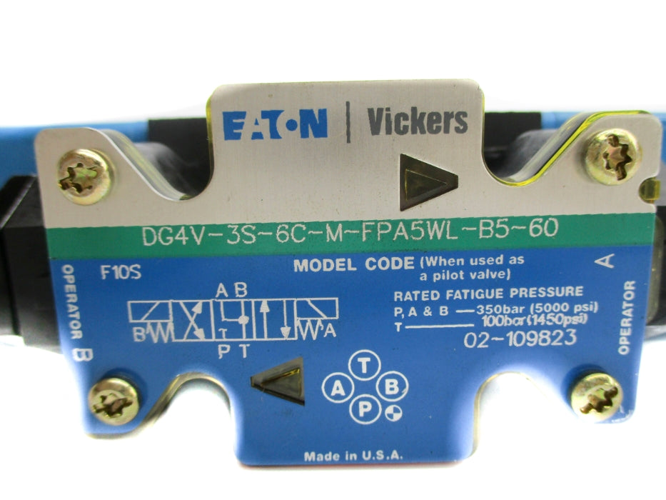 EATON DG4V3S6CMFPA5WLB560 02-109823 1450PSI 110/120V (AS PICTURED) NSNP