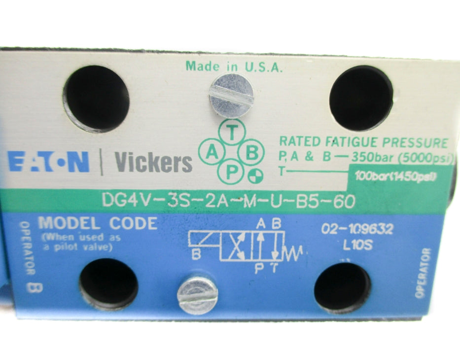 EATON DG4V3S2AMUB560 02-109632 110/120V .48/.46A 5000PSI NSNP