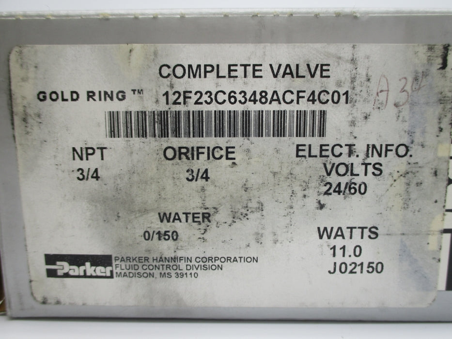 PARKER 12F23C6348ACF4C01 150PSI 24/60 NSMP