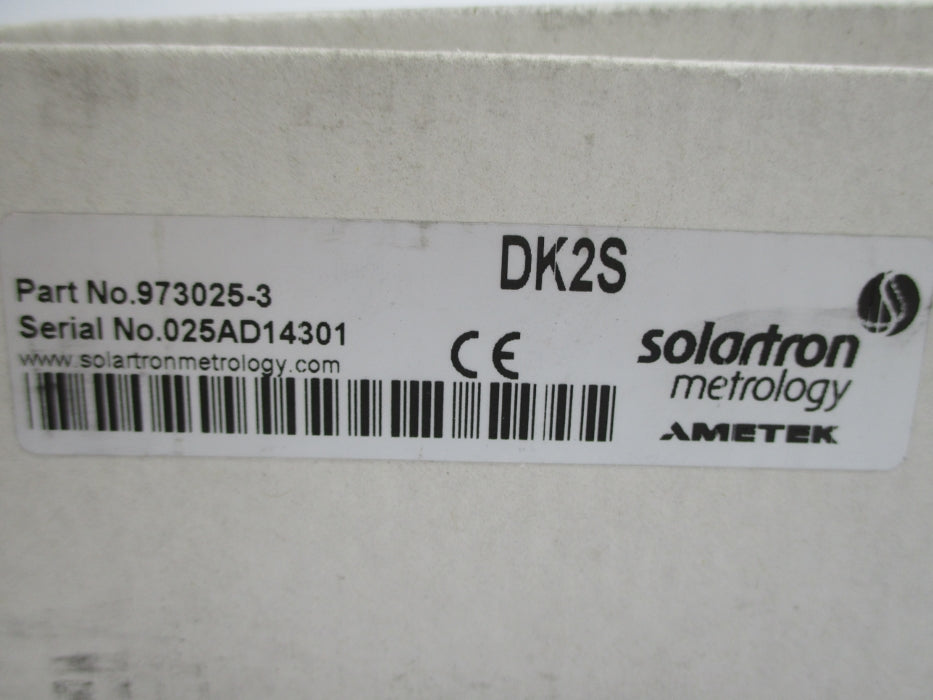SOLARTRON METROLOGY 973025-3 DK2S NSMP