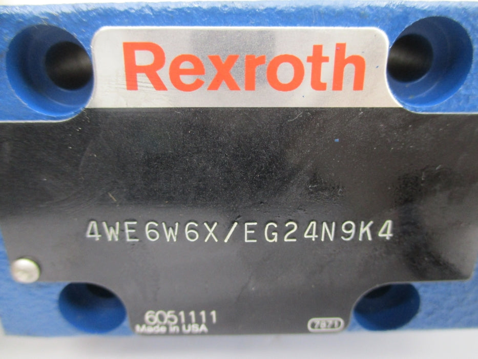 REXROTH 4WE6W6X/EG24N9K4 24VDC (AS PICTURED) NSNP