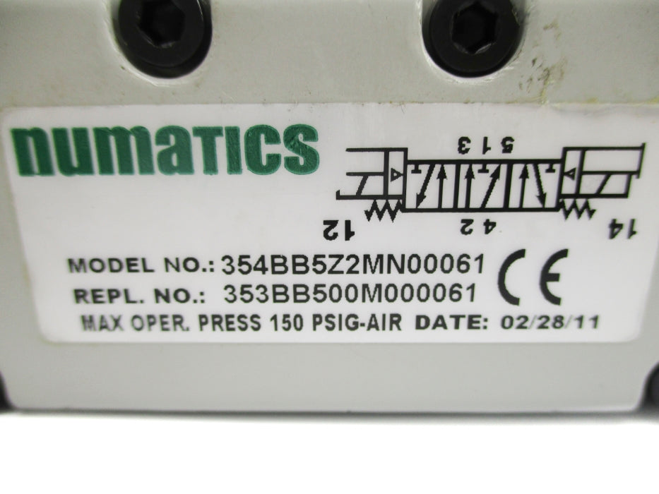 NUMATICS 354BB5Z2MN00061 150PSI 24VDC NSNP