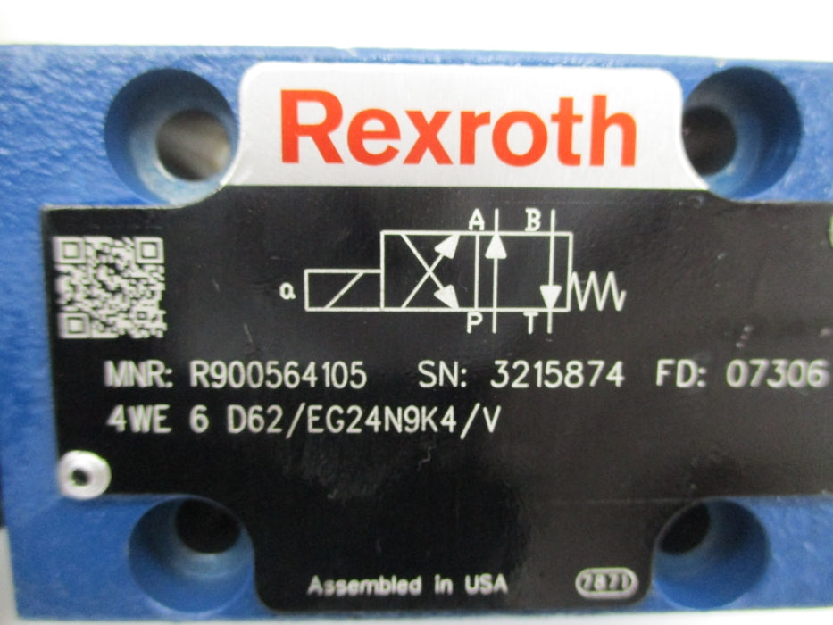 REXROTH 4WE6D62/EG24N9K4/V R900564105 24VDC 1.25A NSNP