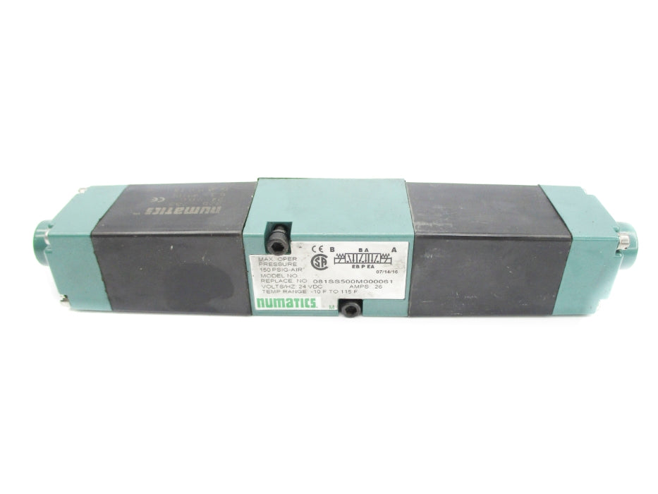 NUMATICS 081SS500M000061 150PSIG 24VDC UNMP