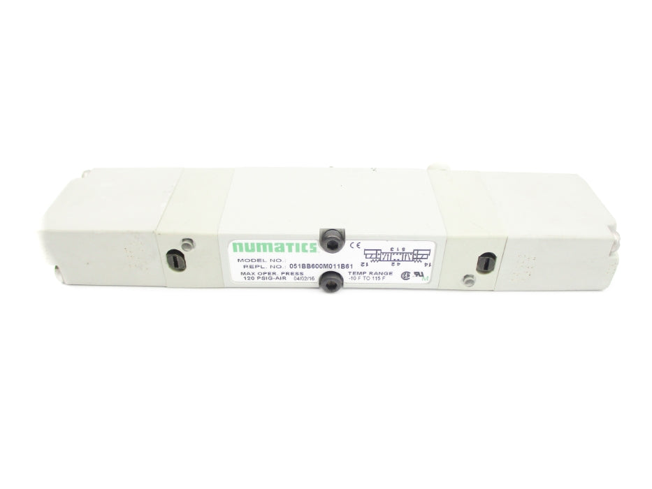 NUMATICS 051BB600M011B61 120PSIG 24VDC (AS PICTURED) NSNP