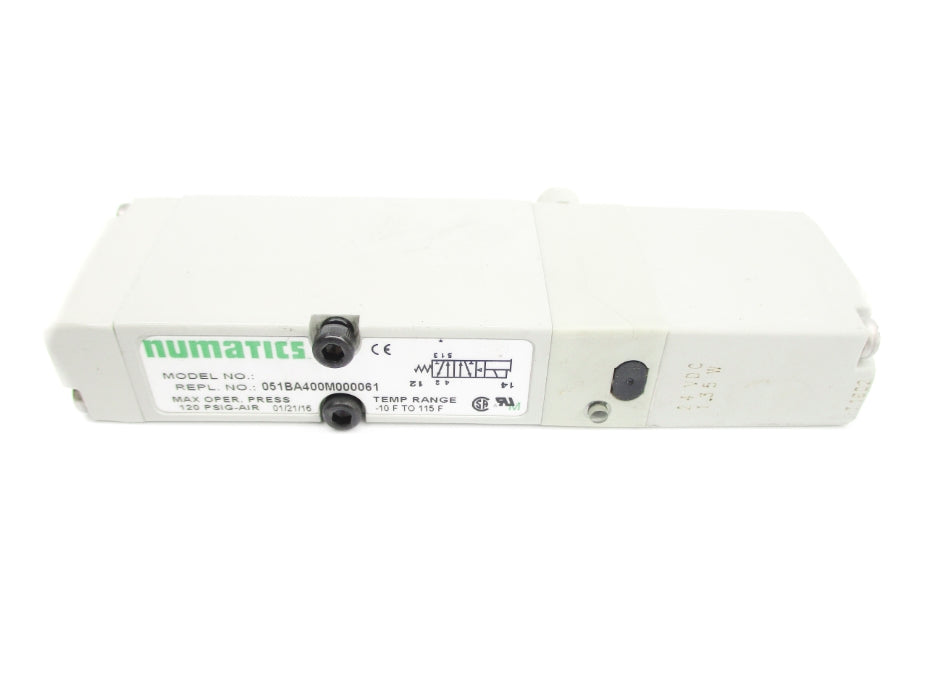 NUMATICS 051BA400M000061 120PSIG 24VDC (AS PICTURED) NSNP