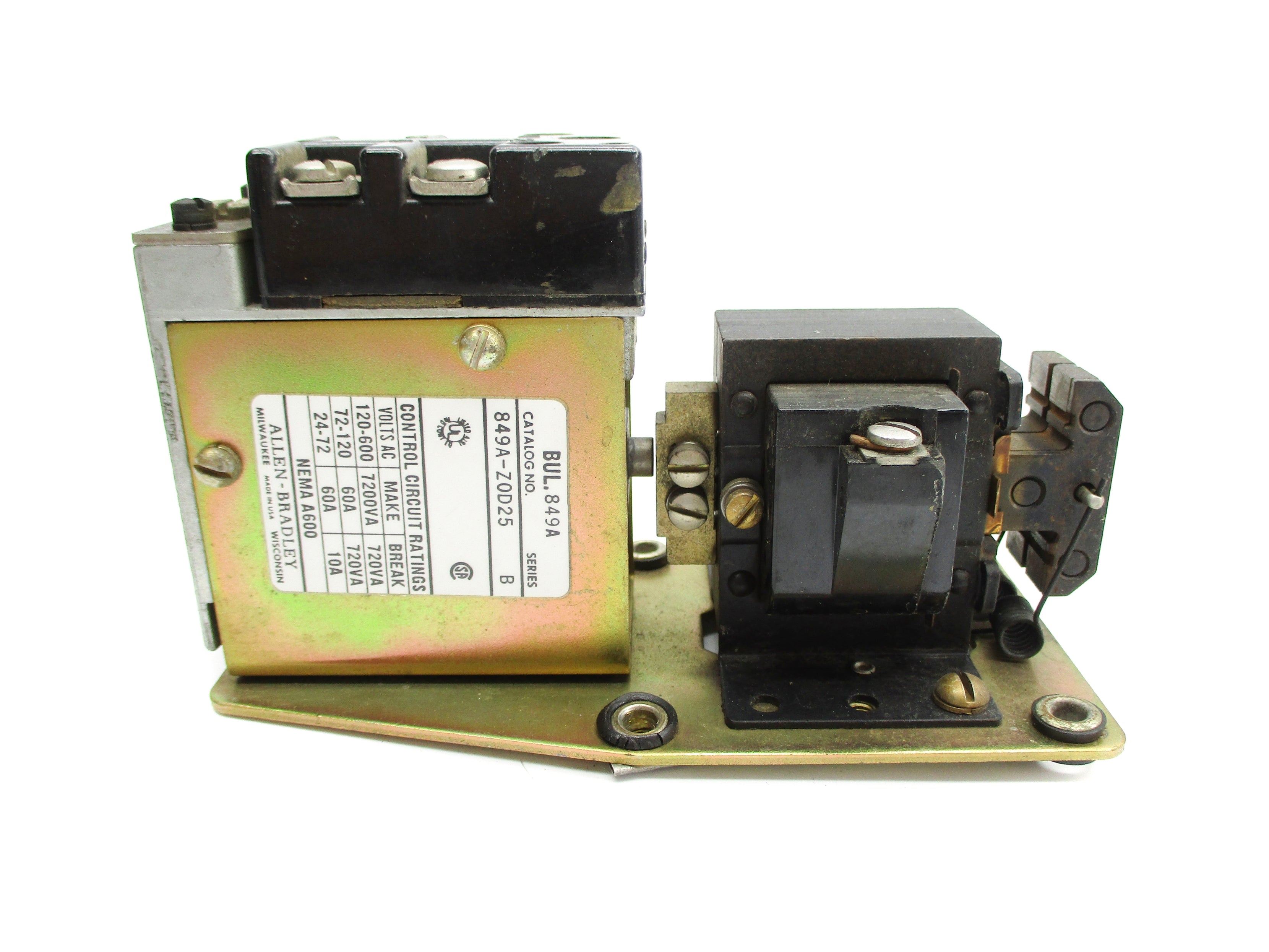 INDUSTRIAL SPARE PART 849A-Z0D25 SER. B 110/120V NSNP