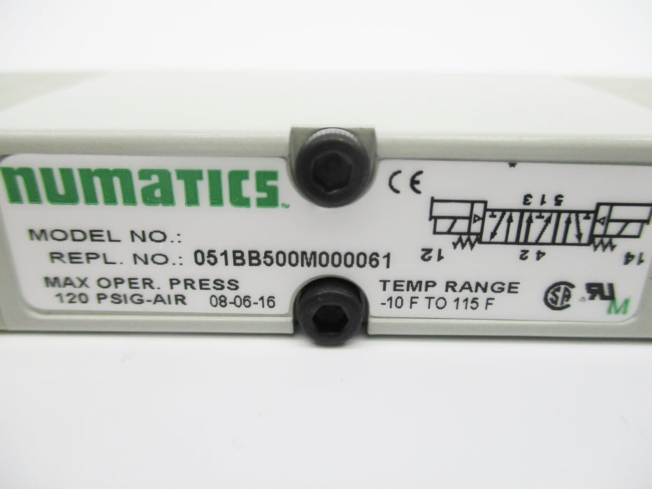 NUMATICS 051BB500M000061 120PSIG 24VDC NSNP