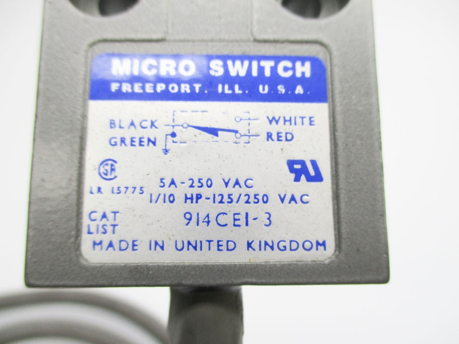 MICROSWITCH 914CE1-3 NSNP