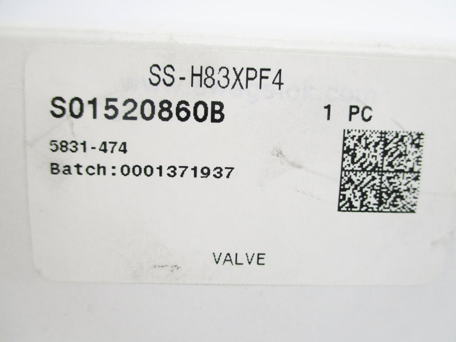 SWAGELOK SS-H83XPF4 10000PSI NSMP