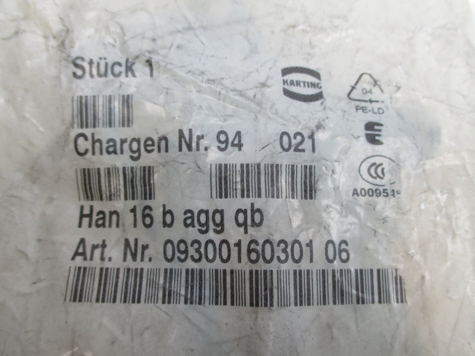 HARTING 0930016030106 HAN16BAGGQB NSMP