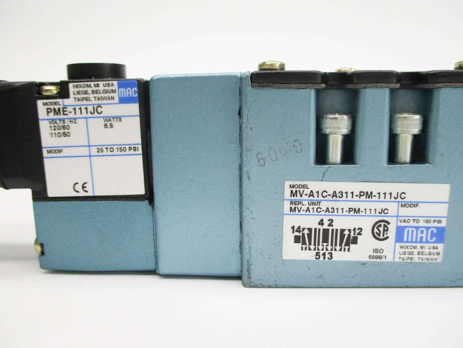 MAC MV-A1C-A311-PM-111JC 150PSI 110/120V NSMP