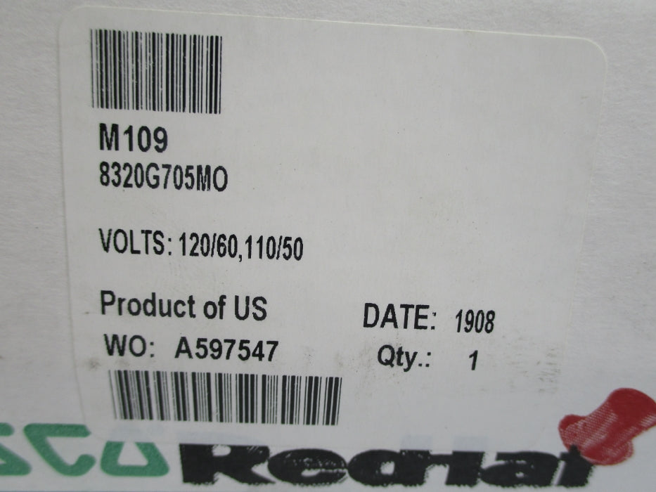 ASCO 8320G705MO 100PSI 120/60 110/50 NSMP
