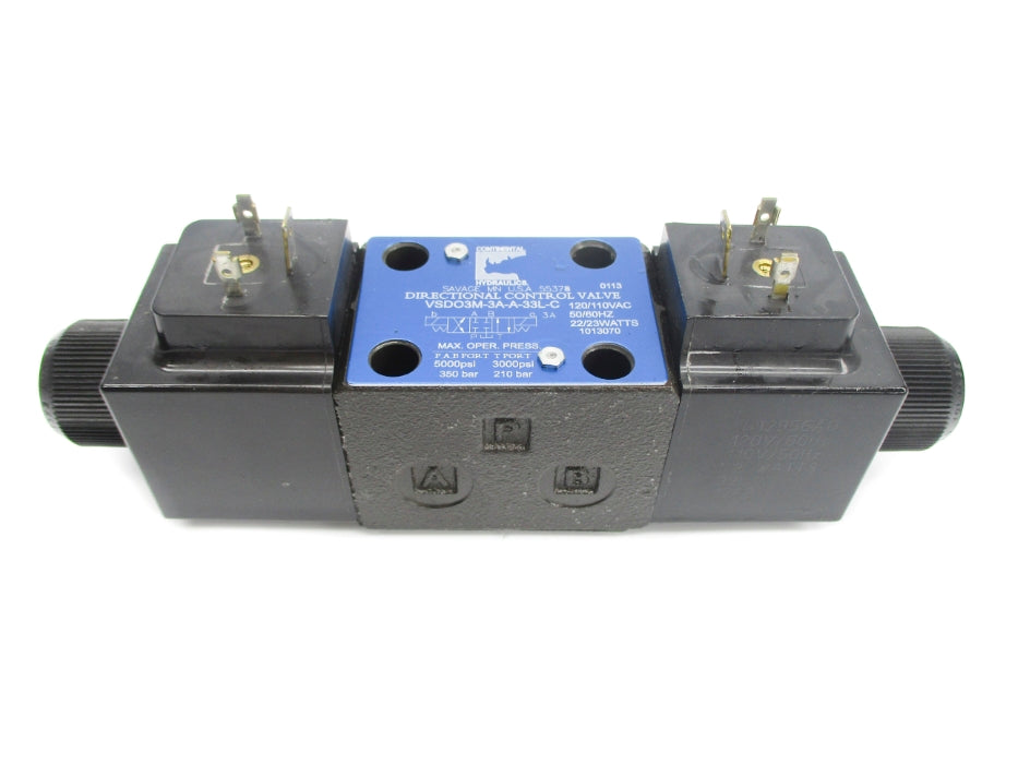 CONTINENTAL HYDRAULICS VSDO3M-3A-A-33L-C 3000-5000PSI 110/120VAC NSNP