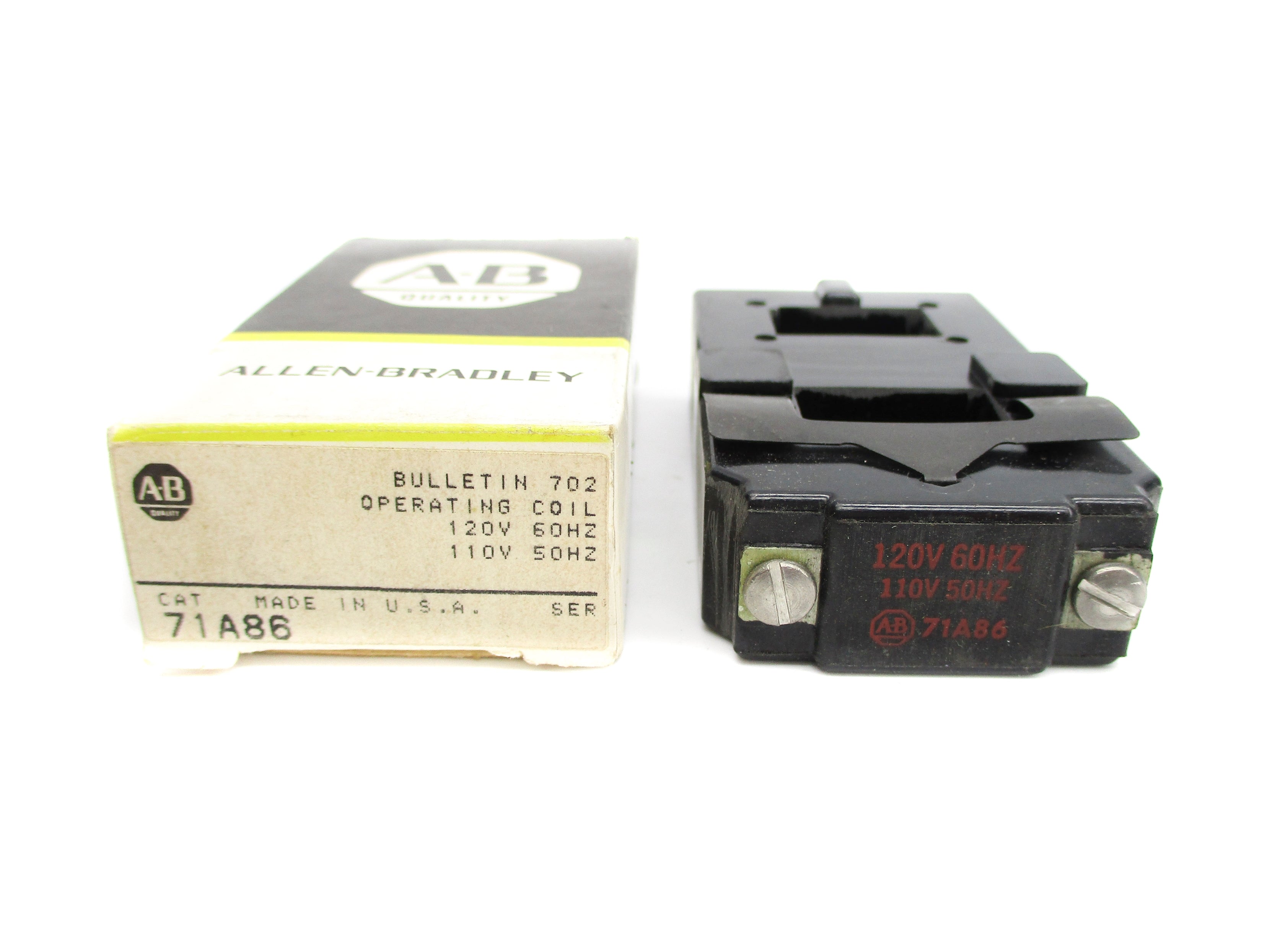 INDUSTRIAL SPARE PART 71A86 110/120V (BK/YL) NSMP
