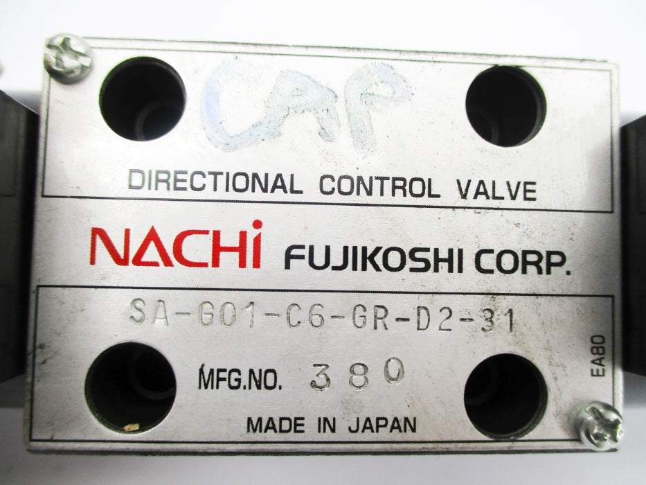 NACHI SA-G01-C6-GR-D2-31 6-48VDC UNMP