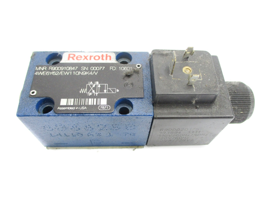 REXROTH 4WE6Y62/EW110N9K4/V R900910847 110/120V UNMP