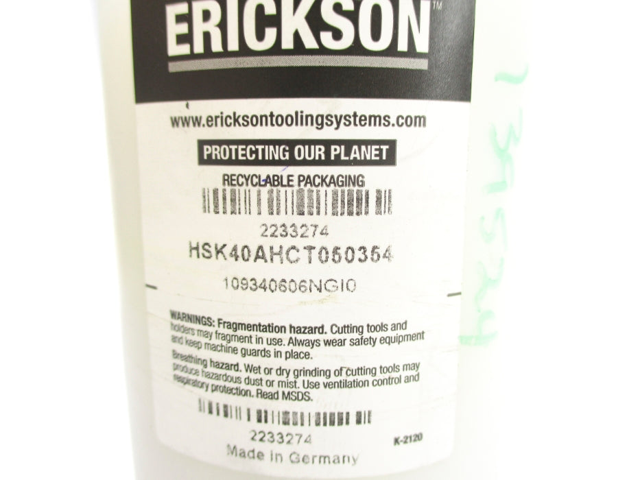 ERICKSON HSK40AHCT050354 NSMP