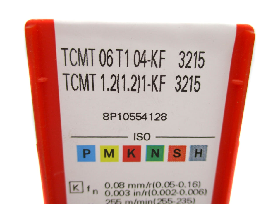 SANDVIK TCMT06T104-KF TCMT1.2(1.2)1-KF3215 (PKG OF 10) NSFS