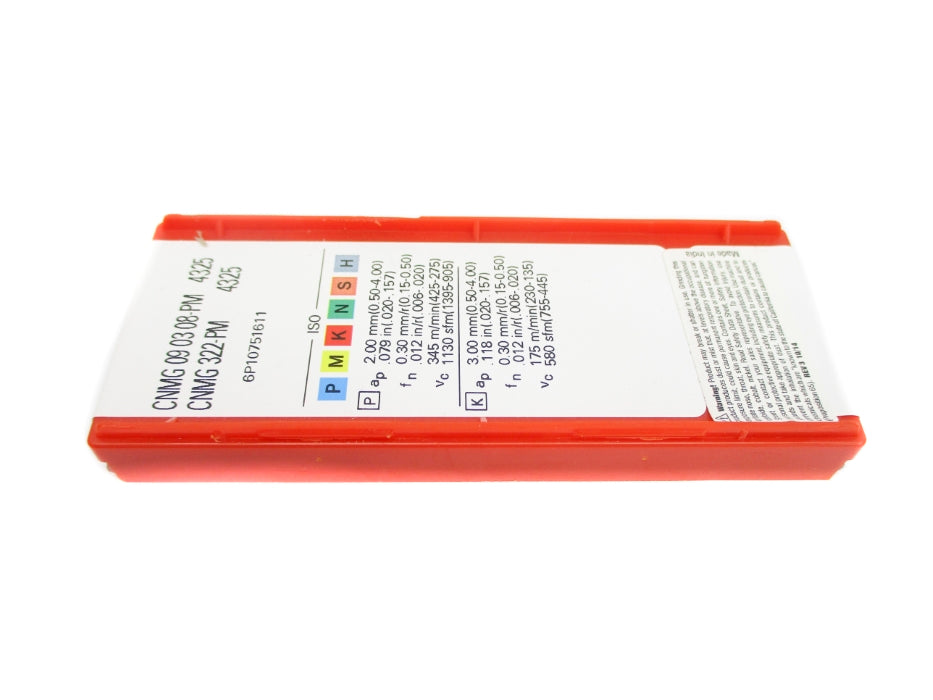 SANDVIK CNMG090308-PM CNMG322-PM-4325 (PKG OF 10) NSFS