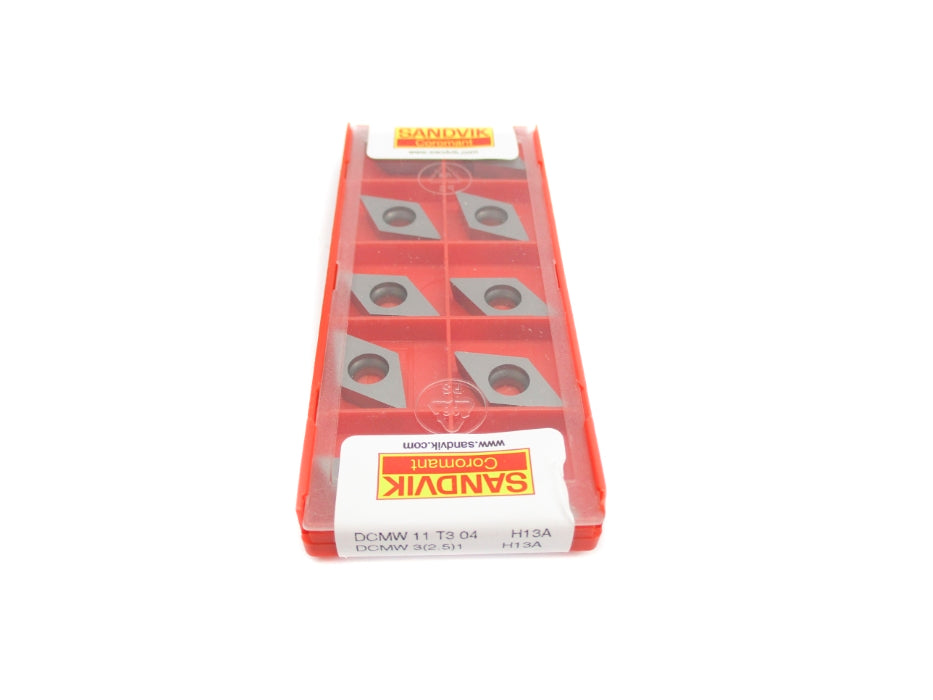 SANDVIK DCMW11T304 DCMW3(2.5)1-H13A (PKG OF 10) NSFS