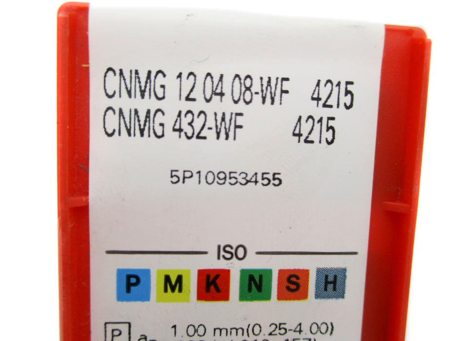 SANDVIK CNMG120408-WF CNMG432-WF-4215 (PKG OF 10) NSFS