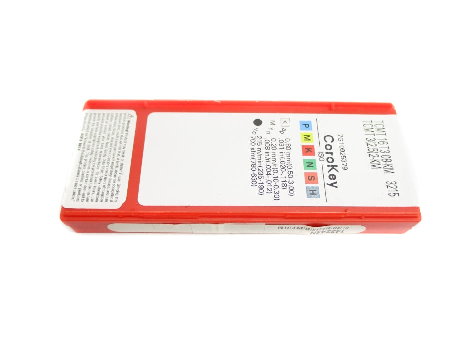 SANDVIK TCMT16T308-KM TCMT3(2.5)2-KM-3215 (PKG OF 10) NSFS