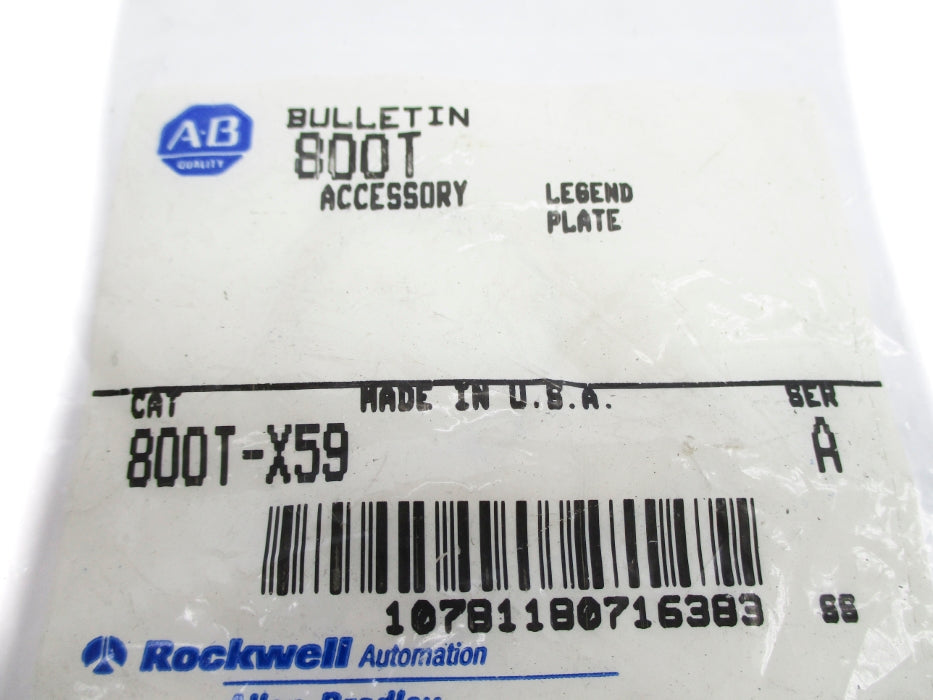 INDUSTRIAL SPARE PART 800T-X59 SER. A NSMP