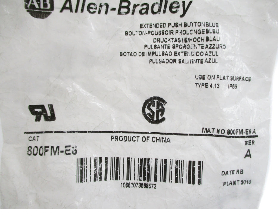 ALLEN BRADLEY 800FM-E6 SER. A NSMP