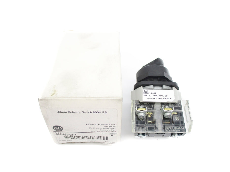 ALLEN BRADLEY 800H-HR2D2 SER. F (WH) NSMP