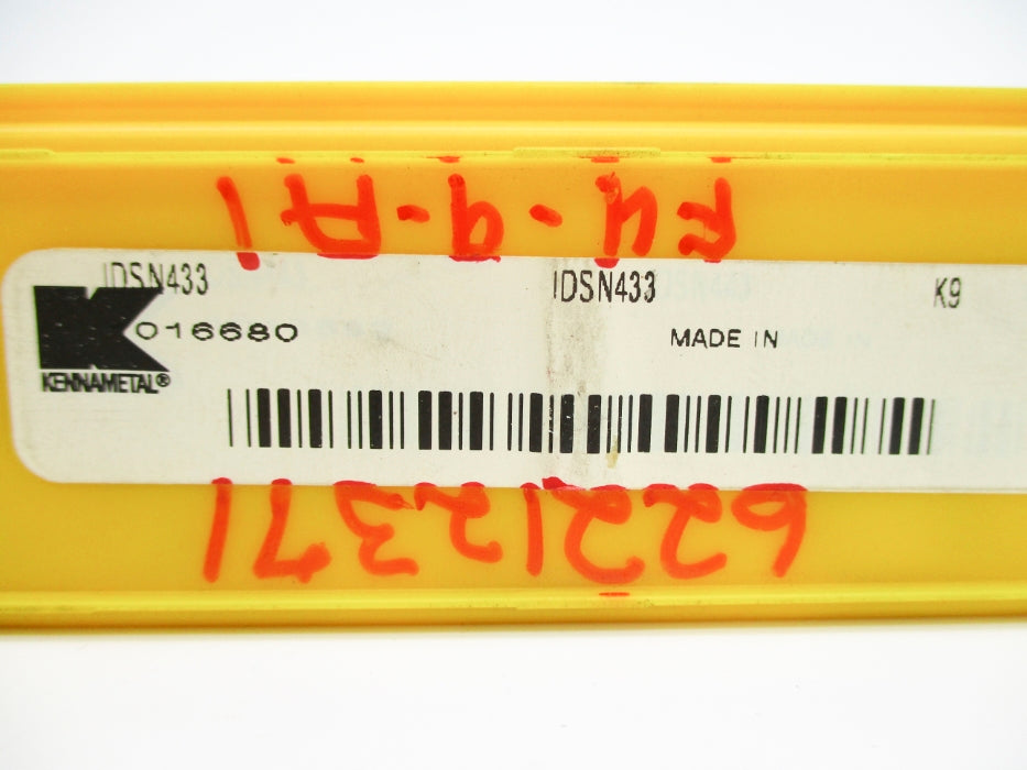 KENNAMETAL IDSN433K9 016680 (PKG OF 10) NSMP