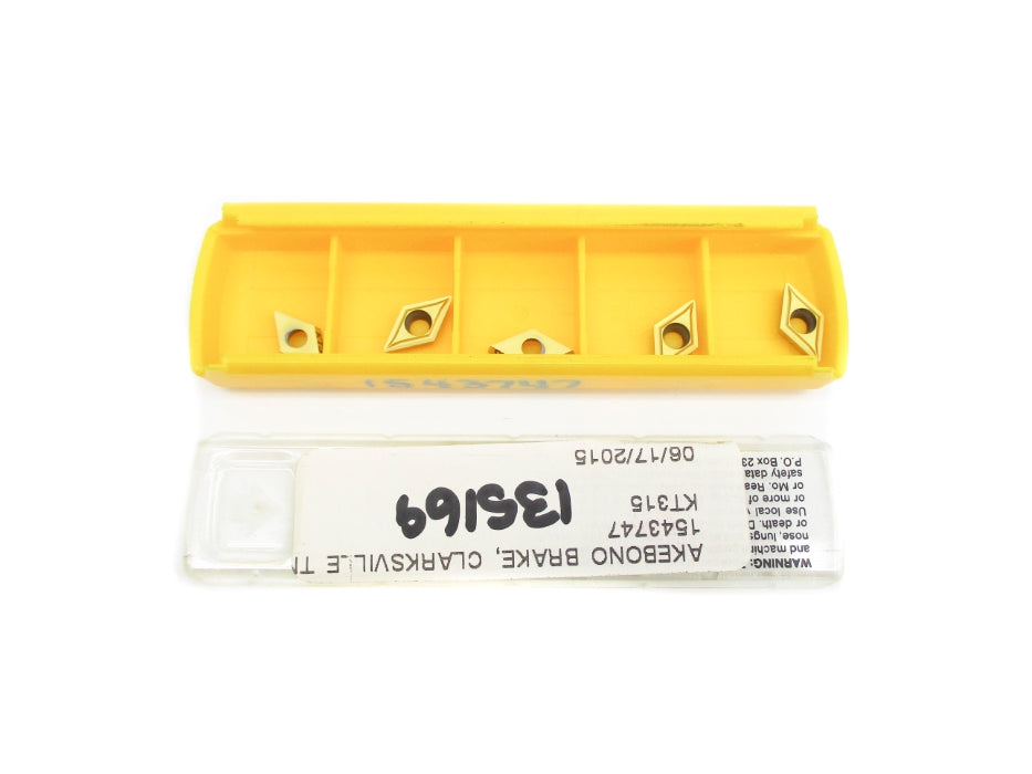 KENNAMETAL DPGT070204LF DPGT2151LF-KT315 (PKG OF 5) NSMP